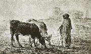 Jean Francois Millet Shepherdess oil